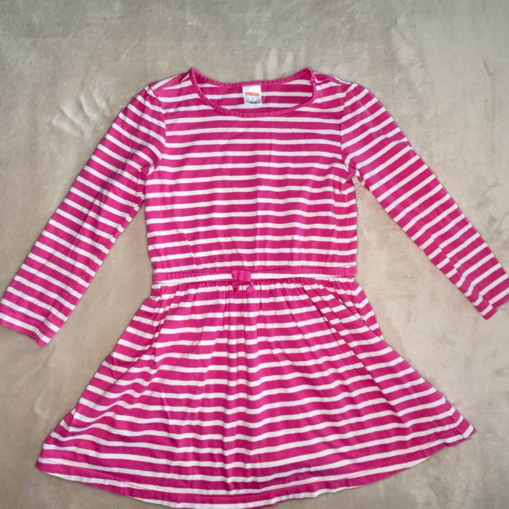Girls Gymboree Pink Striped Dress